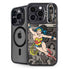 DC Comics Wonder Woman Vintage pose pattern iPhone 14 Pro Kickstand Case